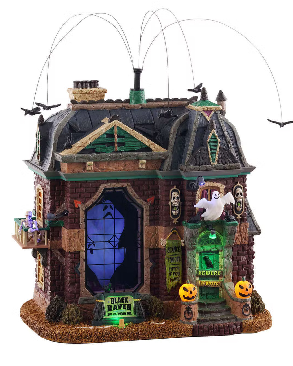 Lemax Spooky Town Black Raven Manor For Halloween Horror Shop