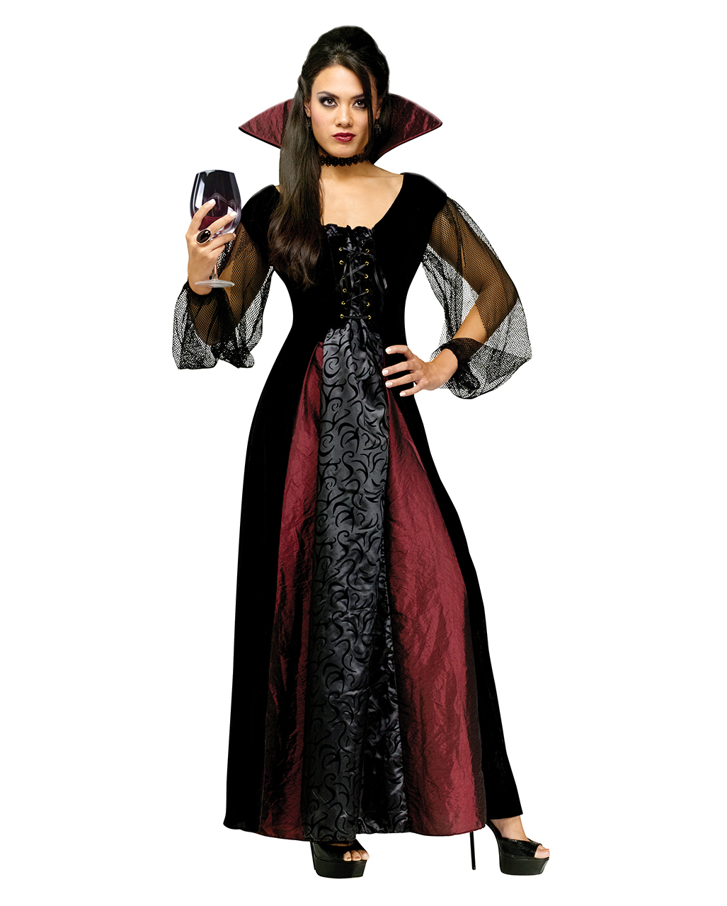 Lady Dracula Costume ML Dracula Vampire Costume For Lady Horror