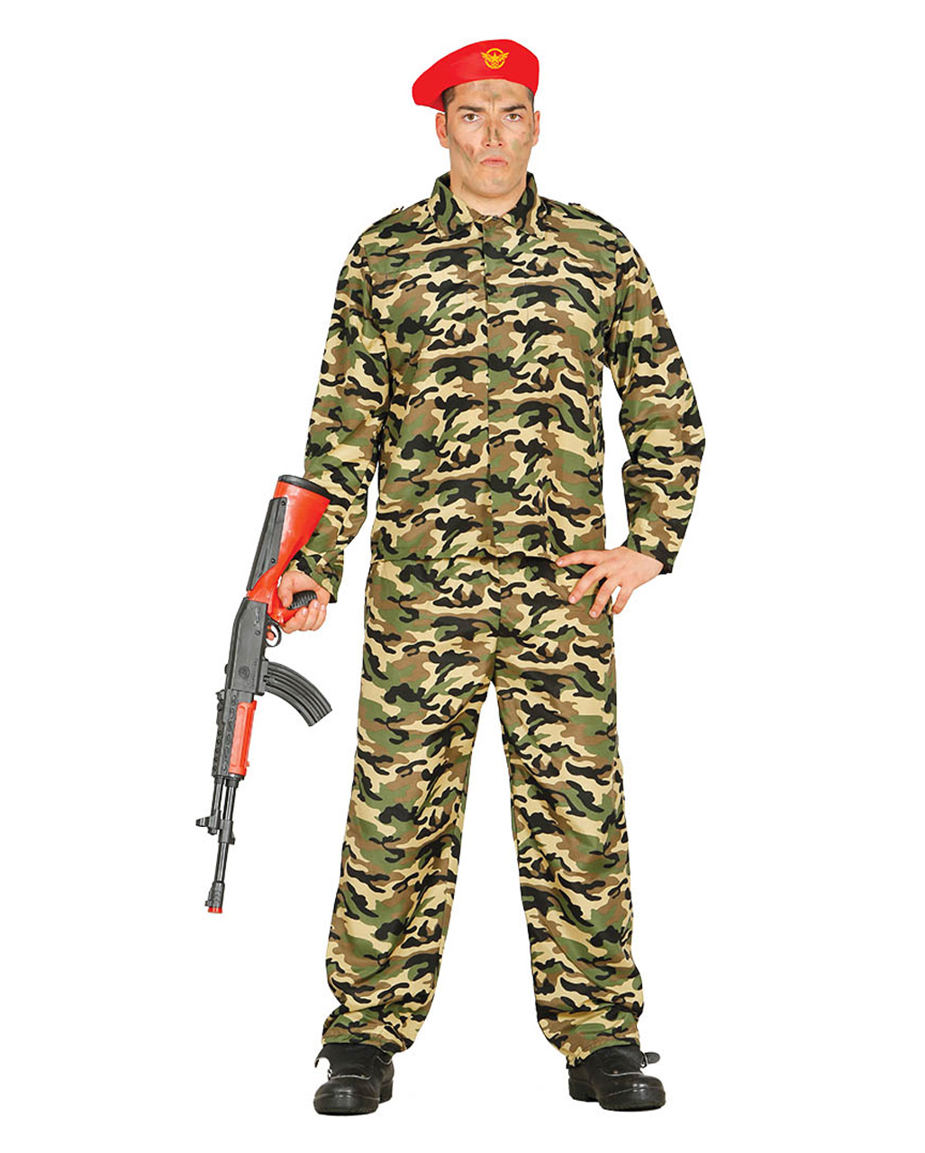 soldier costume camouflage with cap to order