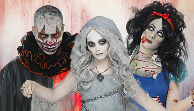 Latex Cosplay Halloween Karneval Fasching Horror Kostüm Scary Maske Party Dekor 