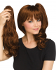 Cosplay Wig With Separate Plaits Rust Red 