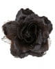 Haarspange schwarze Glitter-Rose 