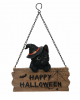 Happy Halloween Kätzchen mit Schild 