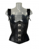 Imitation Leather Corset With Shoulder Strap 