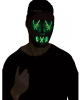 Glowing LED Mask Green - Black 