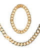 Rapper gold necklace and bracelet 