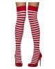 Striped Stockings Red-white 