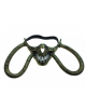 Steampunk Skull Halbmaske mit Schlauch 