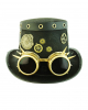 Steampunk Top Hat With Aviator Glasses 