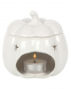 White Jack-O-Lantern Pumpkin Scented Lamp 