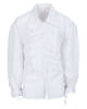 White ruffled shirt with buttons 