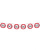 Wimpelkette Verkehrsschild 50 