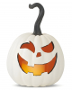 Wink Halloween Pumpkin White With Flicker LED Flame 