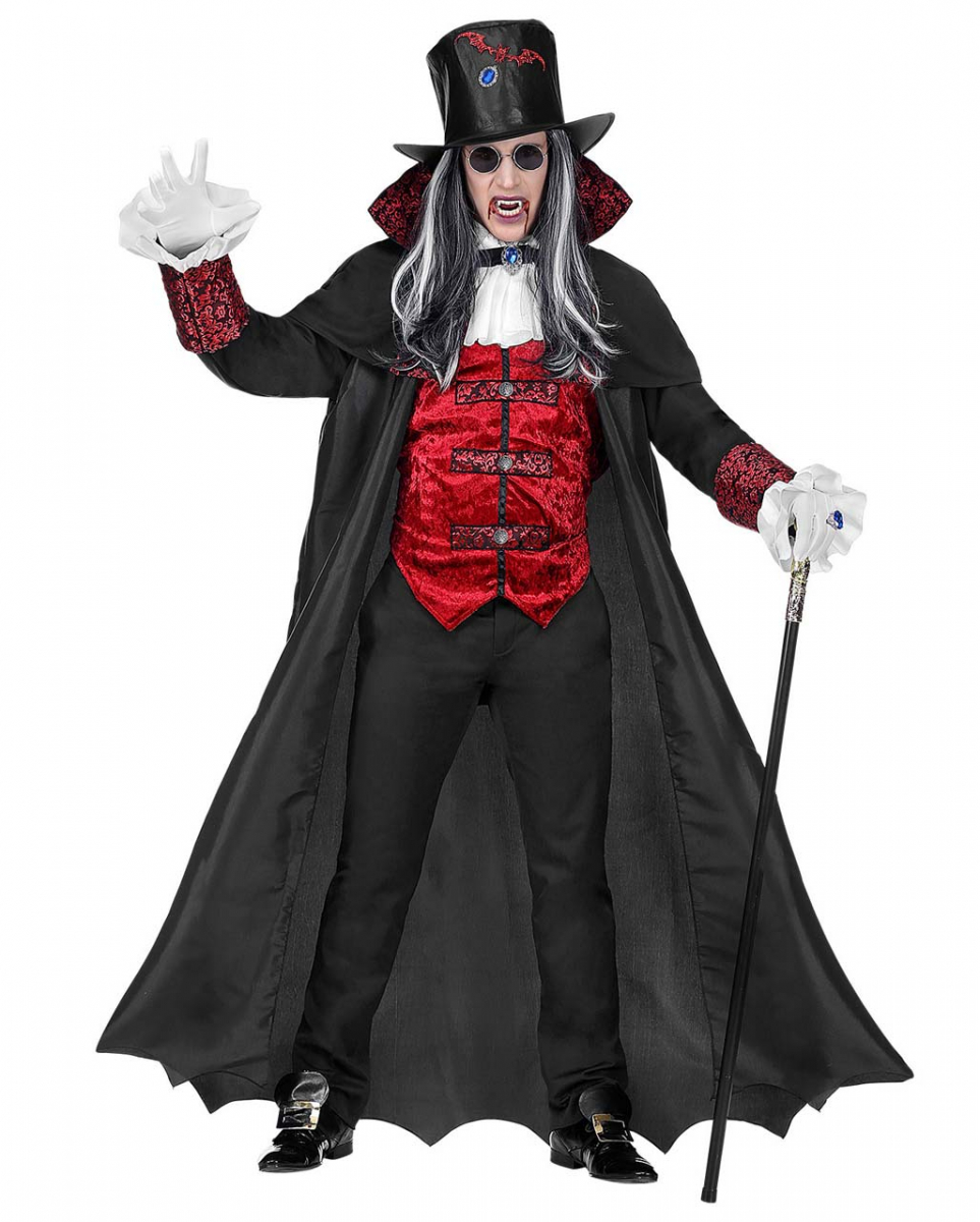 Vampir Graf Kostüm für Herren als Halloween Verkleidung