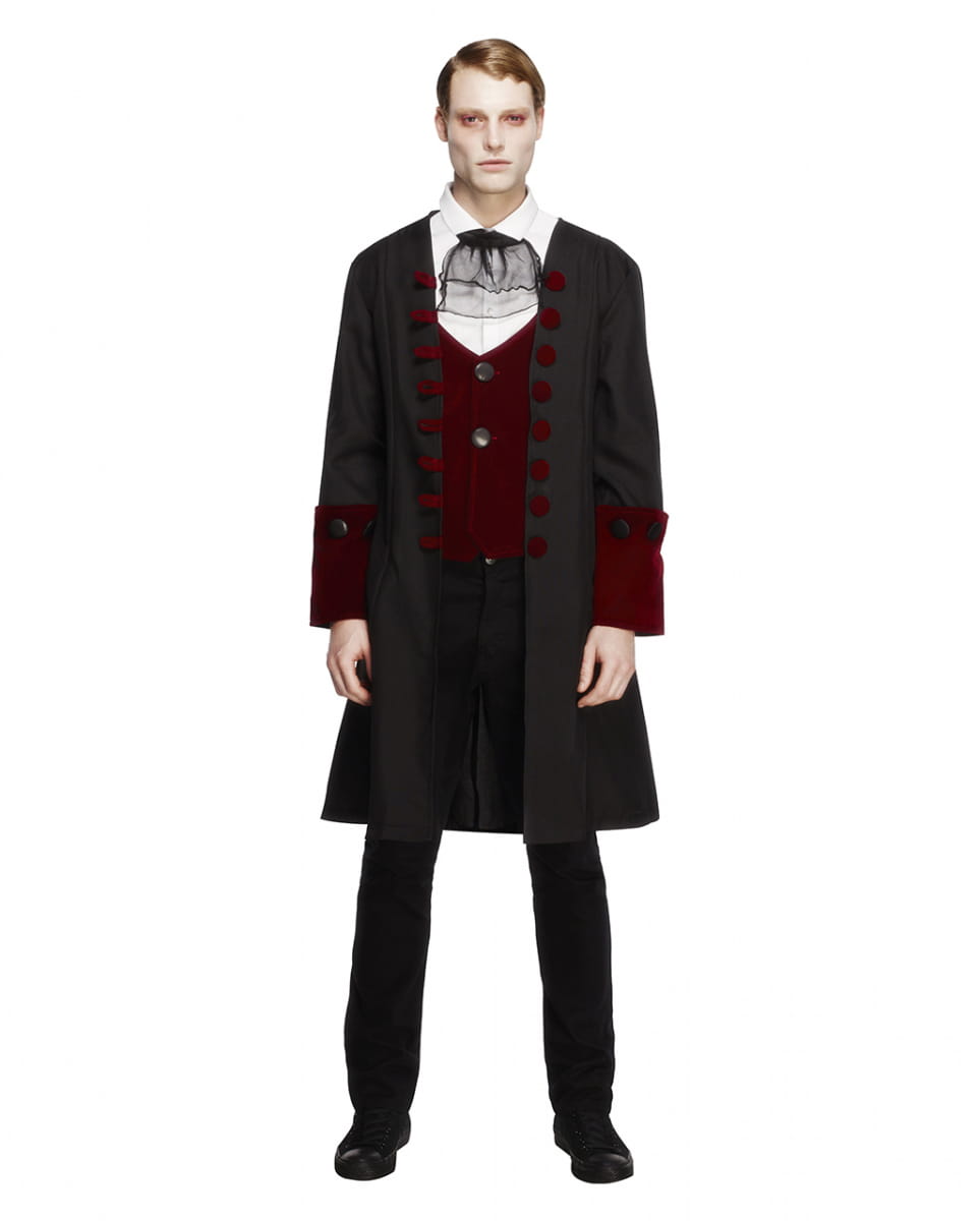 Gothic Vampir Herren Kostüm für Gothic Halloween Partys