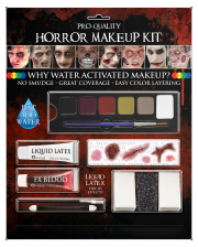 Vampir-Make-up-Set für Kinder 4-teilig weiß-schwarz-rot , günstige  Halloween Make-up & Effekte bei HorrorKlinik