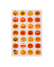 3D Pumpkin Jack O'Lantern Sticker 