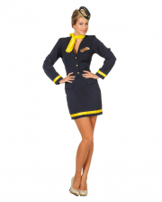 4-tlg. Stewardess Kostüm 