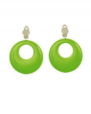 80s Neon Green Earrings 