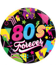 80's Forever Paper Plate 6 Pcs. 