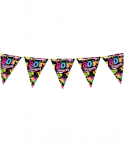 80's Forever Pennant Garland 3m 
