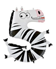 Animaloon Zahl 5 Zebra 