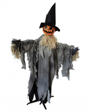 Animated Pumpkin Scarecrow Stand Figure 180cm 