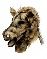 Antik Pferd Vogelscheuche Maske 