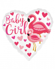 Baby Girl Flamingo Foil Balloon Pink 