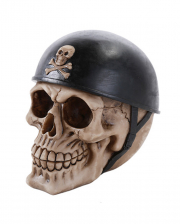 Biker Totenkopf mit Helm 