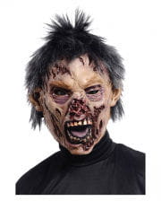 Biter Zombie Maske mit Haaren 