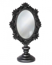Black Rose Dressing Table Mirror 28cm 