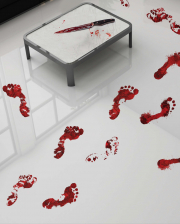 Bloody Footprints Floor Sticker 