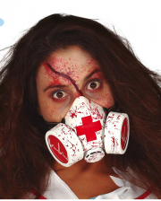Blutige Gasmaske