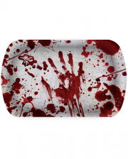 Blutiges Halloween Party Tablett 
