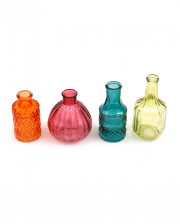 Colorful Potion Decoration Glass Bottles 4 Pcs. 
