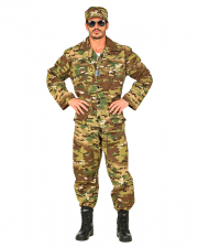 Camouflage Soldaten Kostüm 3-tlg 