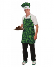 Cannabis Cook Set With Apron & Cap 