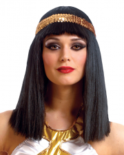 Cleopatra Wig with Sequin Headband 