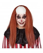 Clown Wig With Long Hair And Semi Bald 