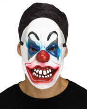 Crazy Clown Halbmaske 