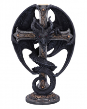 Dark Gothic Dragon Kerzenständer 24,5cm 