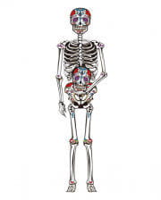 "Day of the Dead" Skelett Wand Deko 150 cm