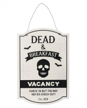 Dead & Breakfast Halloween Hängeschild 