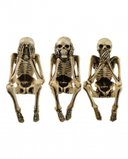 Drei Weise Skelett Figuren 10cm 