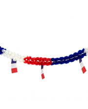 Honeycomb Garland With Flags France 4m 