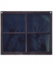 Window With Creepy Shadow Hands 60x49cm 