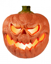Nasty Halloween Pumpkin With Light 18cm 