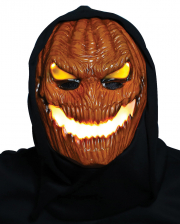 Flammen Kürbis LED Maske 