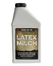 Flasche Flüssiglatex als Latexmilch 